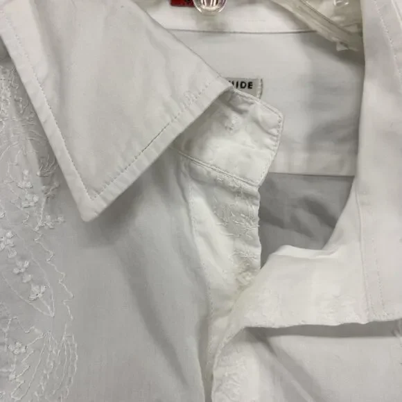 Consumers Guide Shirt Mens XL Long Sleeve Button Up‎ Embroidered Paisley Relaxed - Picture 11 of 16